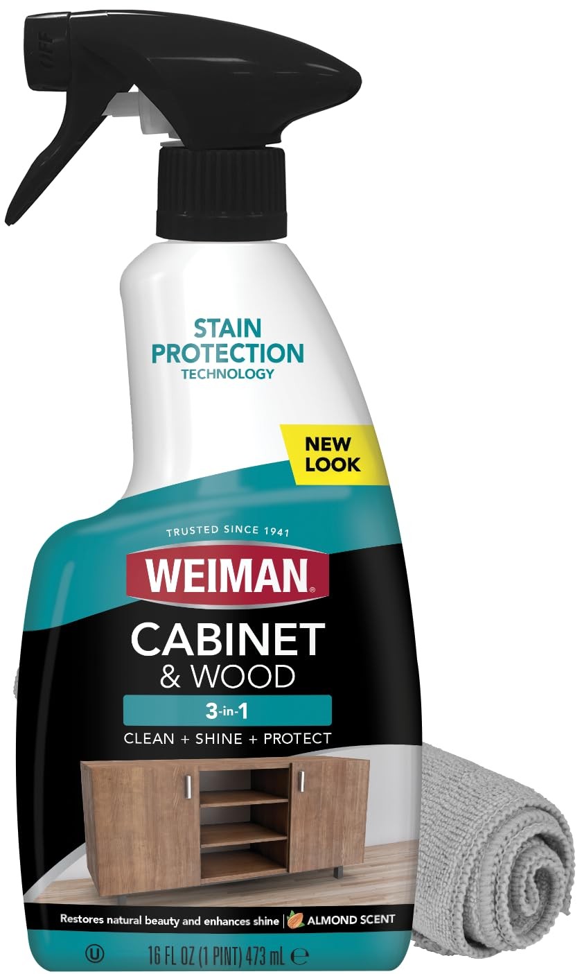 2 Pack Weiman Cabinet & Wood Clean & Shine Spray – Furniture, Kitchen Cabinets,
