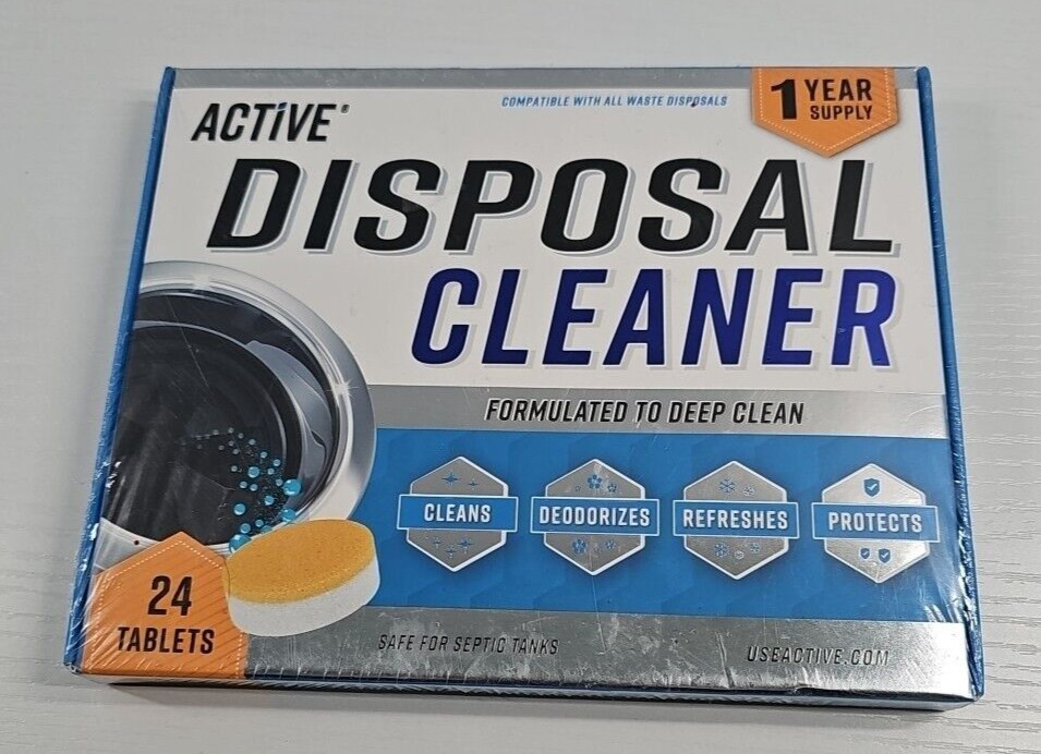 Active Garbage Disposal Cleaner Tablets 24 CT Septic Safe Sink Deodorizer NEW