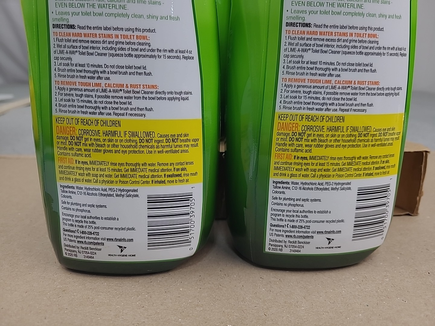 4x BIG 24 oz Lime-A-Way Thick Gel Formula Toilet Bowl Cleaner Rust —