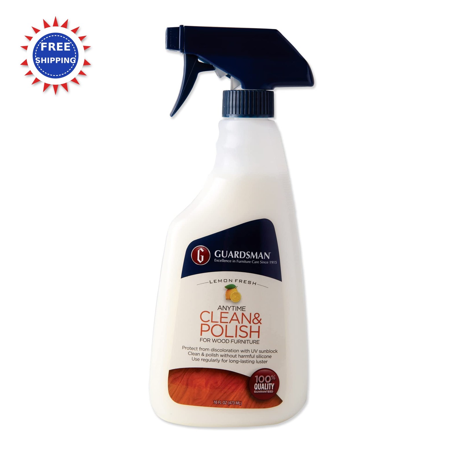 Cleaner Wood & Furniture Polish 16 Fl Oz Guardsman Anytime Cabinets Tables Spray