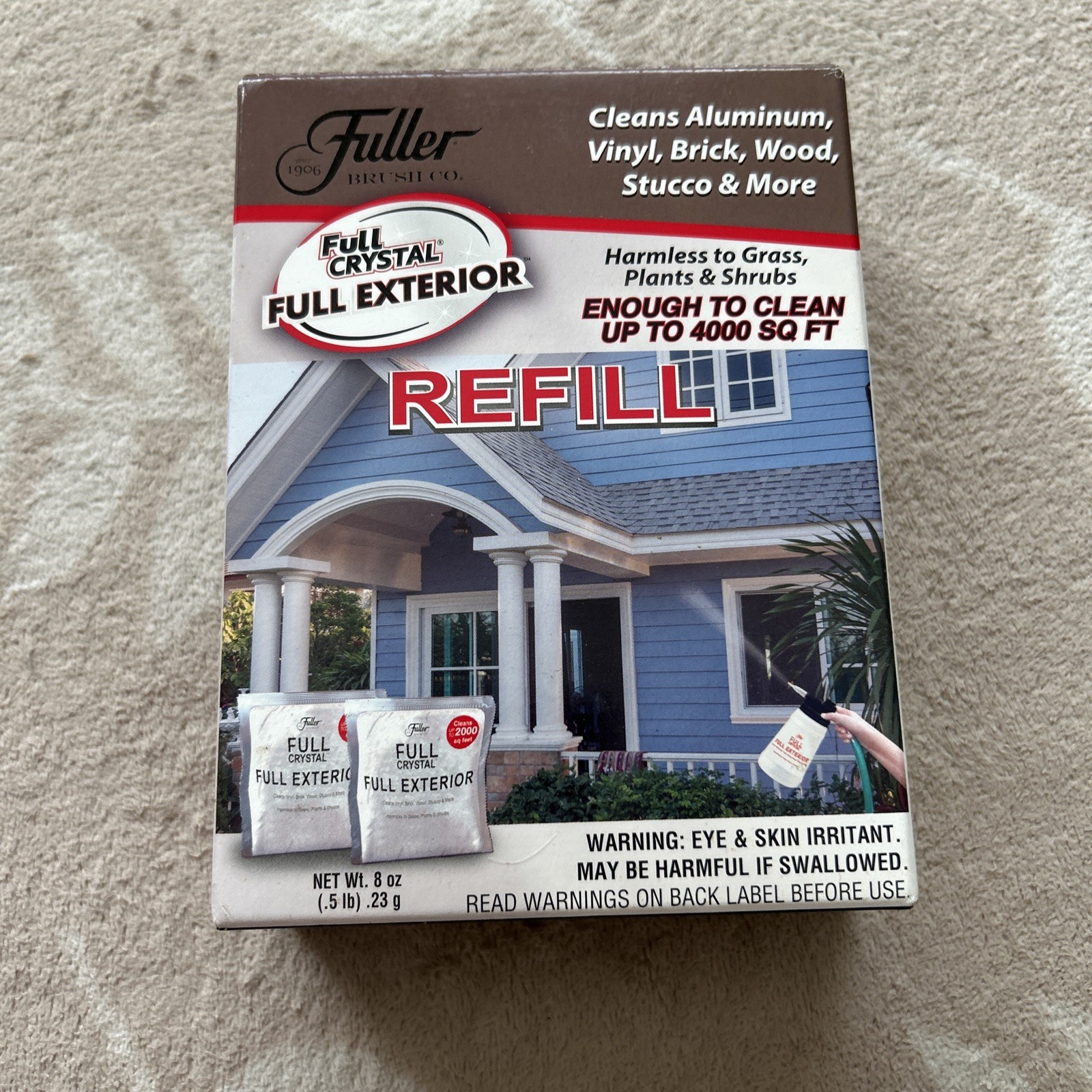 Fuller Brush Full Crystal Full Exterior Sprayer, With 2 Exterior Refills