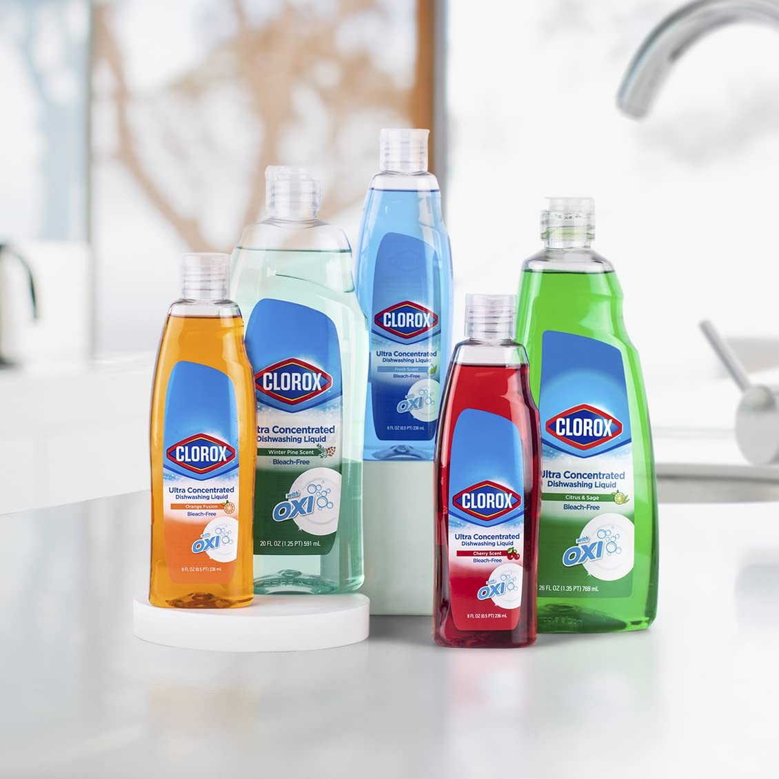 Clorox Lemon Scent Dishwashing Liquid 26 Fl Oz Ultra Concentrated Grease Fighter