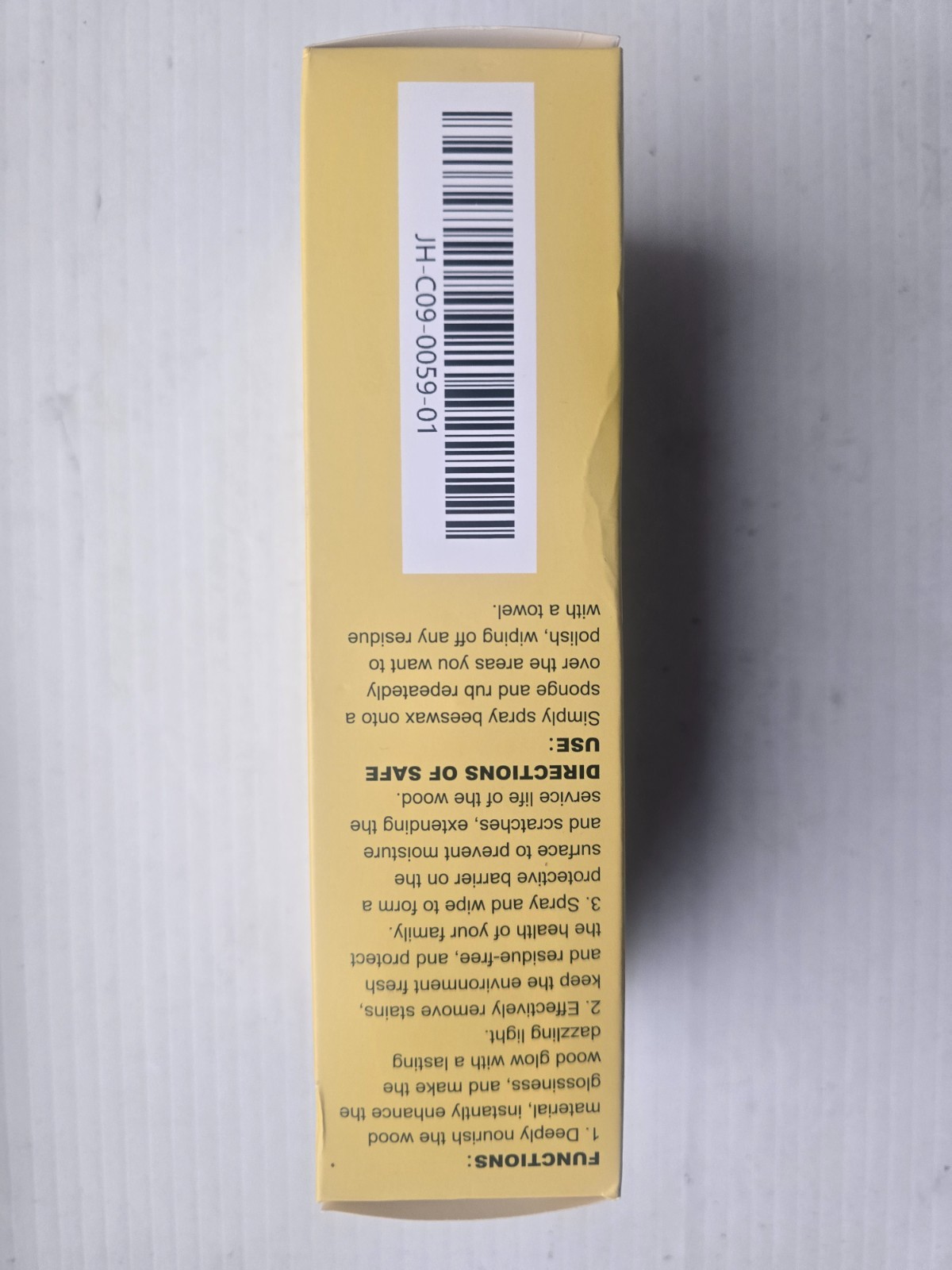 JAKEHOE Beeswax Spray Cleaner with Sponge & Towel 120mL for Wood Furniture, Natu