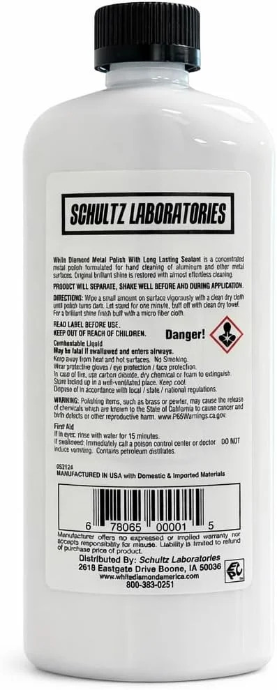 Schultz Laboratories Metal Polish with Long Lasting Sealant, 12 fl oz is a Clean