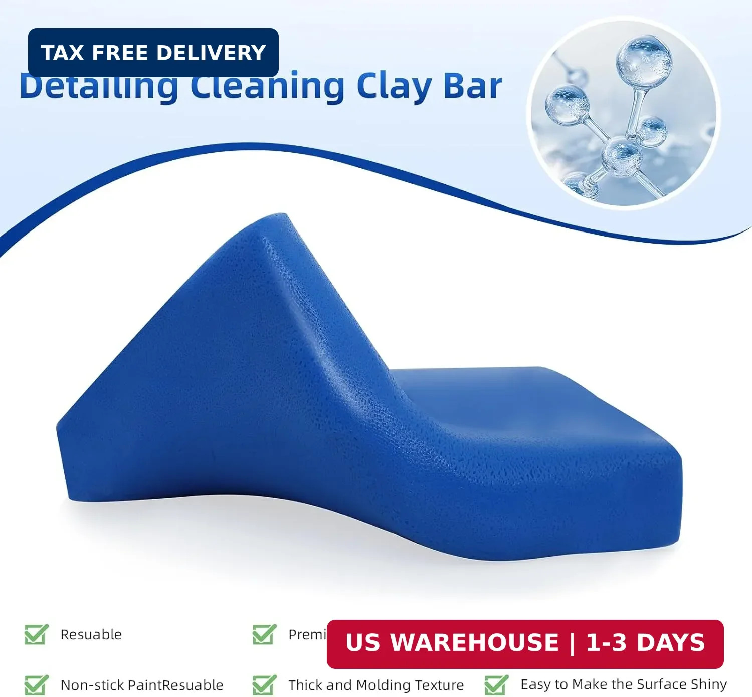 IPELY 4 Pack 100g Car Clay Bar Auto Detailing Magic Clay Bar Cleaner for Car Was