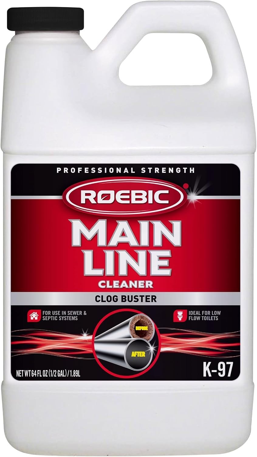 Effortless 64 oz Main Line Cleaner – Safe, Fresh Scented Septic Clog Dissolver