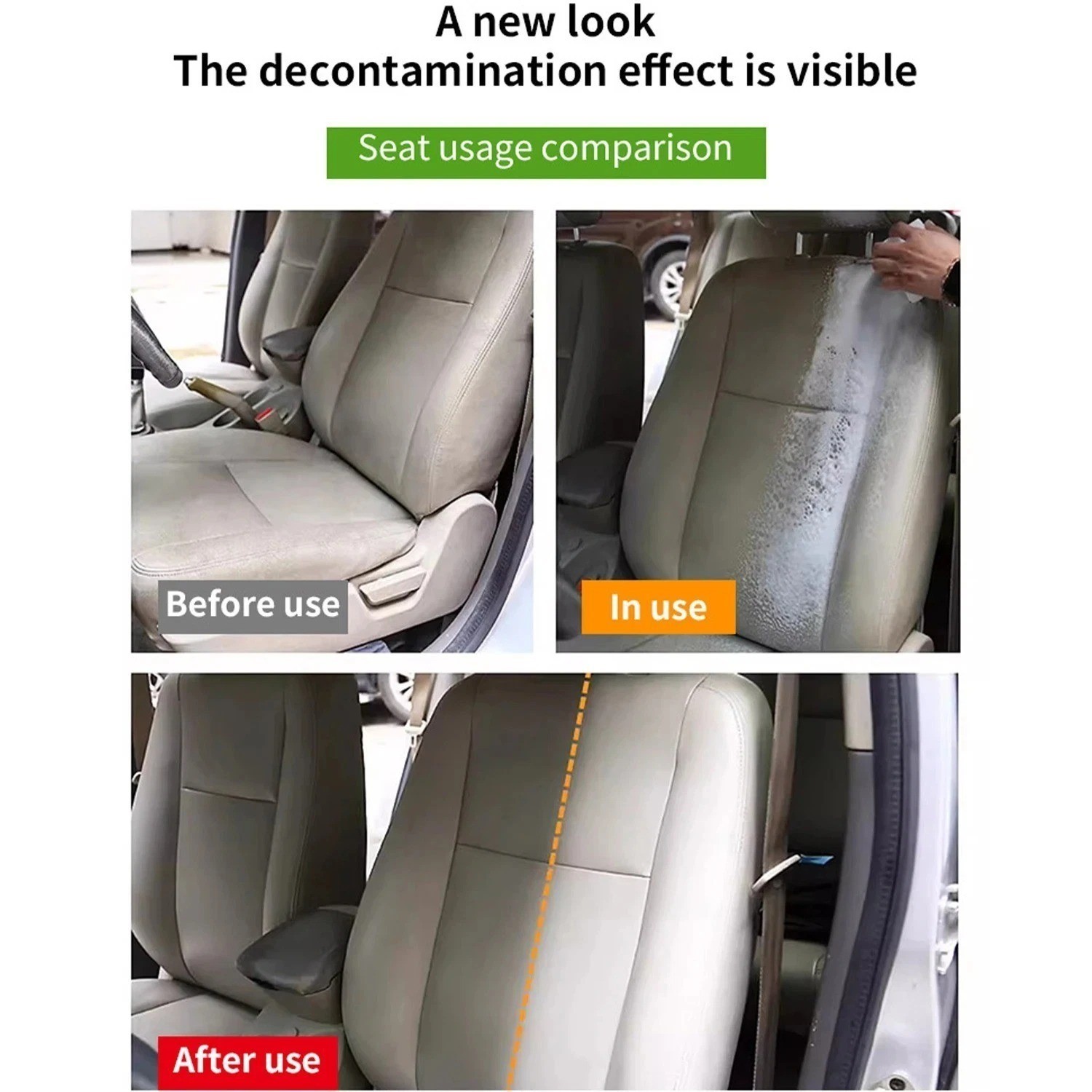 4-in-1 Multi-Enzyme Foam Cleaner, Deep Cleaning Spray for Car Kitchen Bathroom !