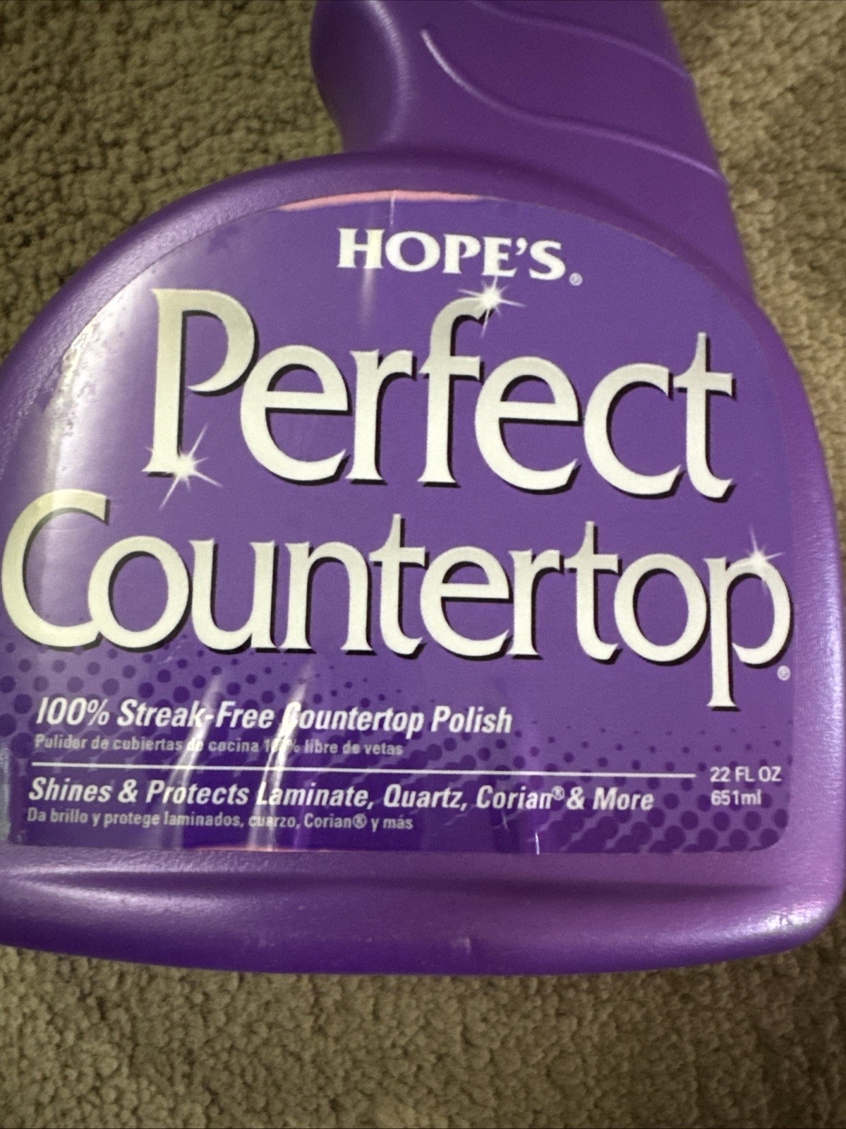HOPE’S Perfect Countertop Cleaner and Polish 22-Ounce, Streak-Free…