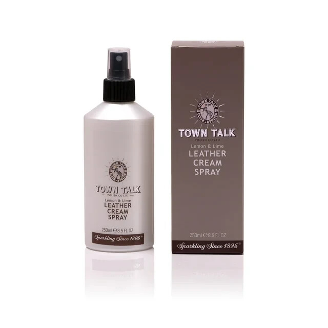 Town Talk Leather Cream Spray Lemon and Lime 250ml. Protect your Leather Items