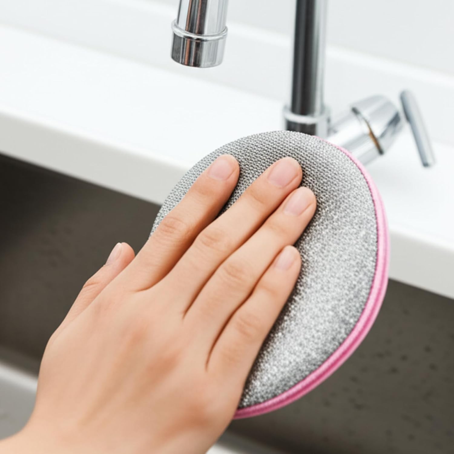 20x Double-Sided Scouring Pads Dish Pan Washing Sponge Kitchen Cleaning Tool