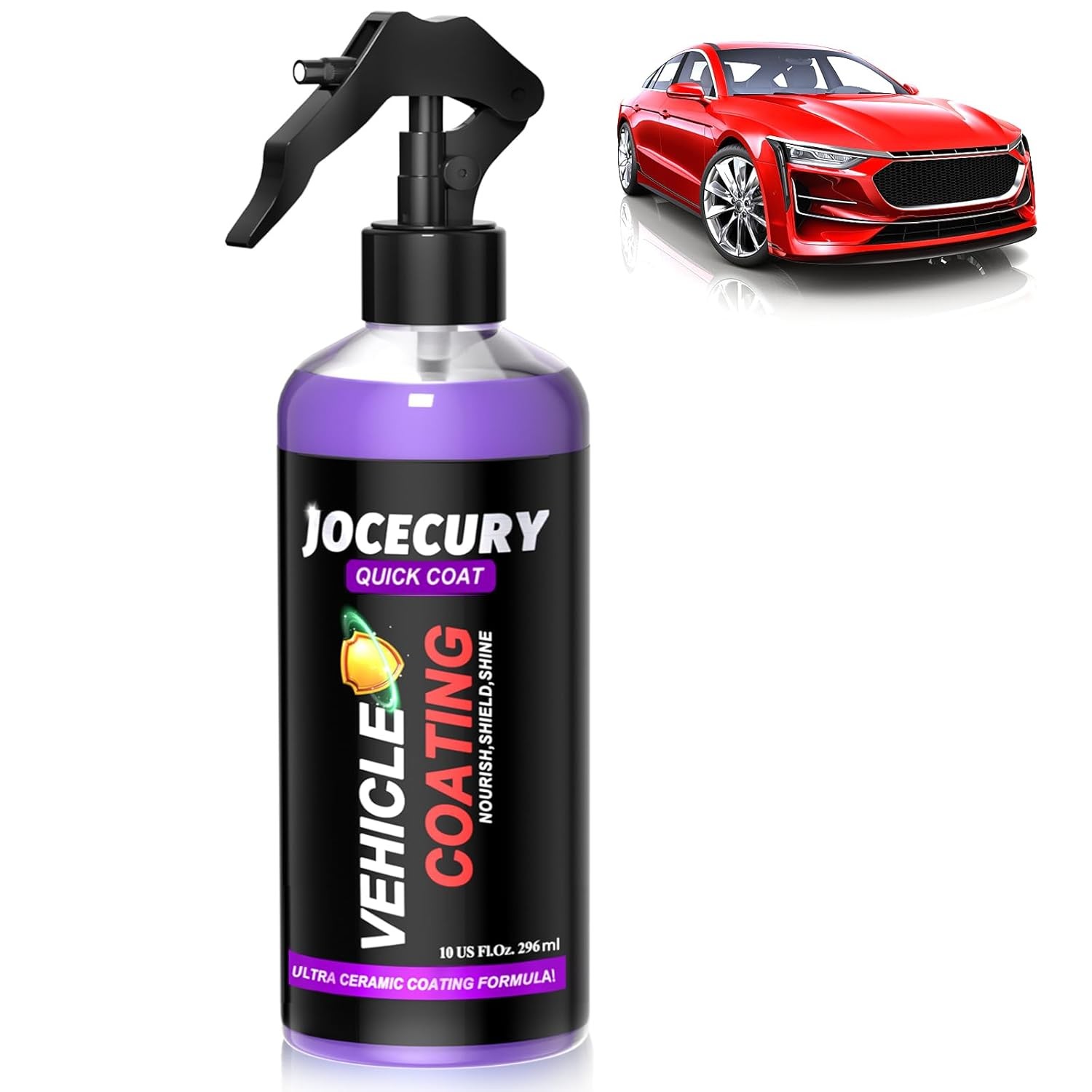 300ML Ceramic Car Coating Spray – Quick Car Coating, Extremely Hydrophobic For