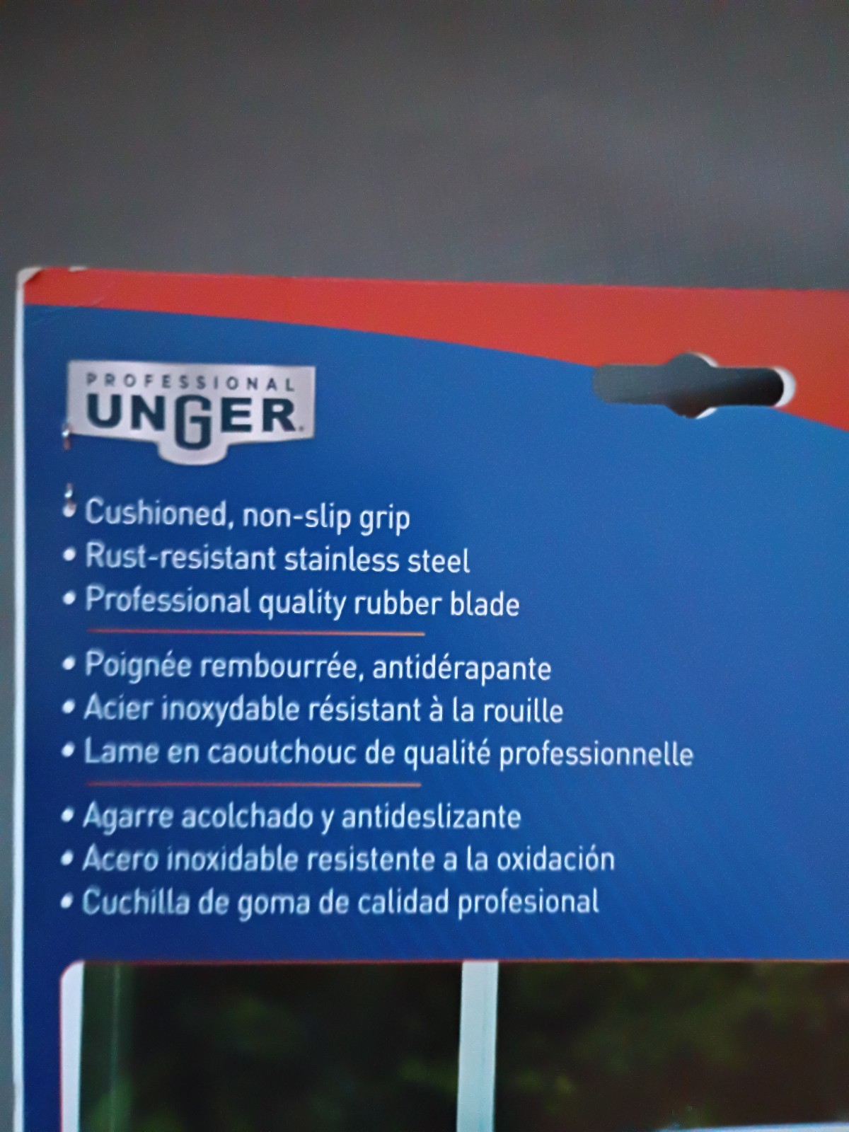 NEW Unger 981010 PERFOMANCE GRIP Squeegee with Bonus Rubber 12″ 5621701