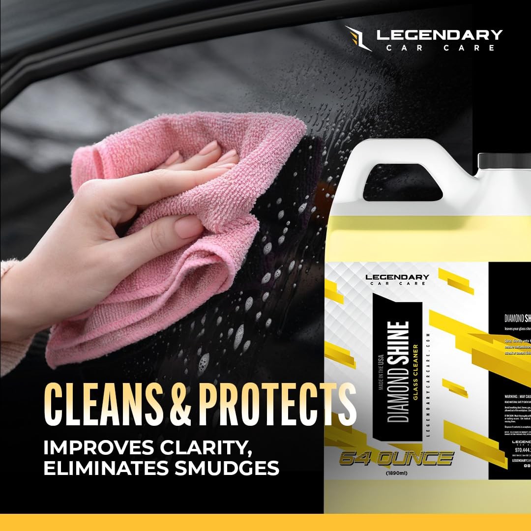 Legendary Glass Cleaner 64oz (Half Gal.) – Auto Window Cleaner Spray for Car …