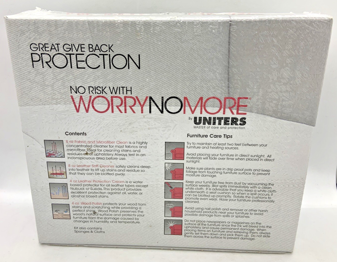 NEW Uniters Furniture Cleaning & Protection Kit for Microfiber Leather Wood