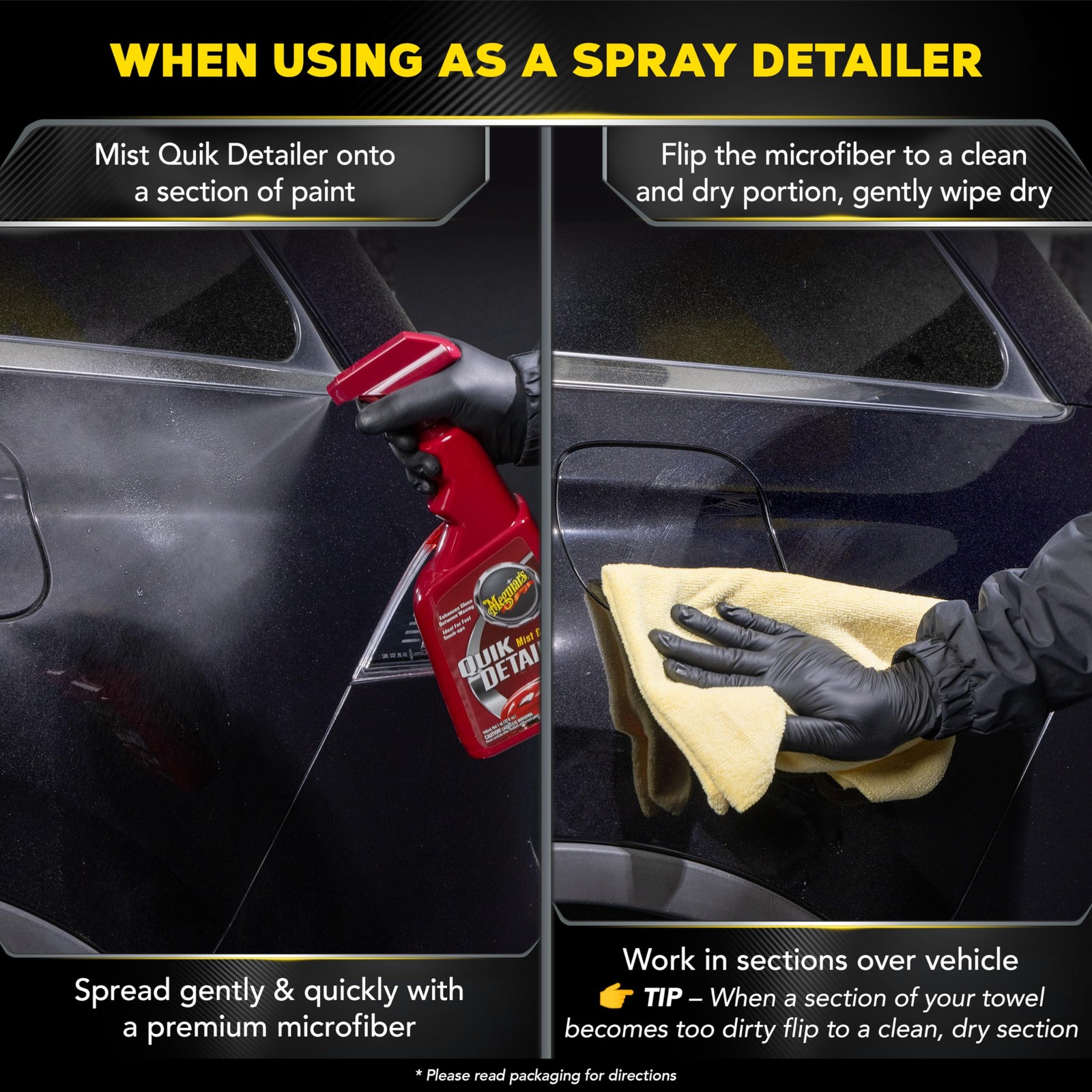 Car Exterior Cleaner Mist & Wipe Automotive Detailing Polish Spray Care Fluid…