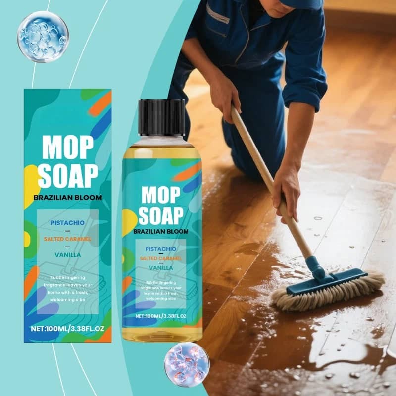 100ml Mop Soap Bedroom Kitchen Floor Quick Drying Liquid Fragrance Mop Cleaner