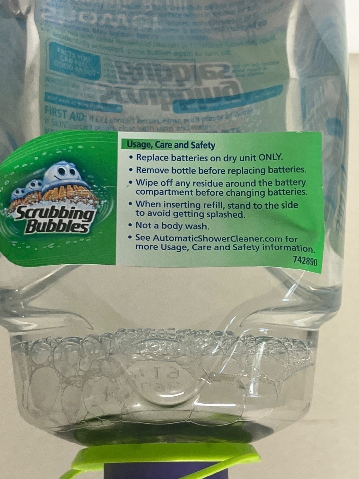 Scrubbing Bubbles Automatic Shower Cleaner Refill 34 oz New Glade Refreshing Spa