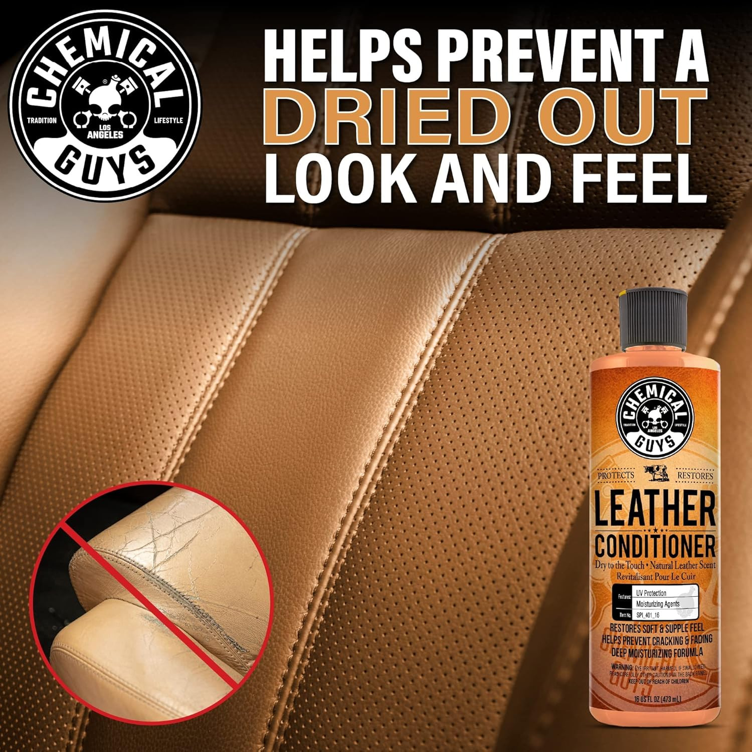 Leather Cleaner and Conditioner Kit – Car Cleaner and Conditioner, Safely Cleans