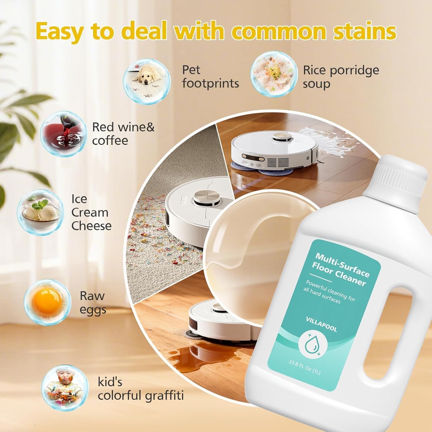 Floor Cleaning Solution with Dreame All Robot Vacuums & Wet Dry Vacuums, Resi…