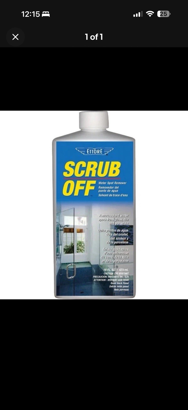 6X Ettore Fresh Scent Scrub Off , 16 Oz. Each Water Spot Remover 30161