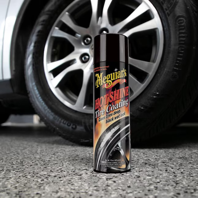 Meguiar’s Hot Shine Tire Coating 15 -oz Spray Car Exterior Cleaner