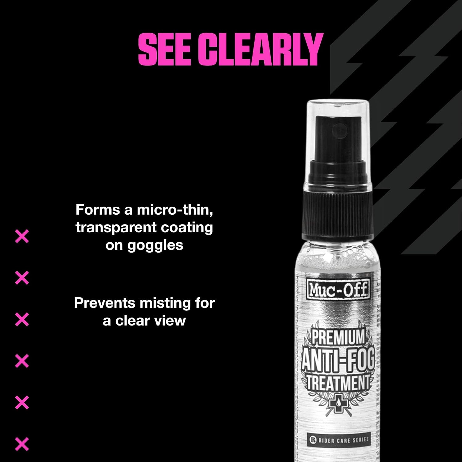 Premium Anti-Fog Treatment 30 Milliliters Long-Lasting Intensive Anti-Mist Spray
