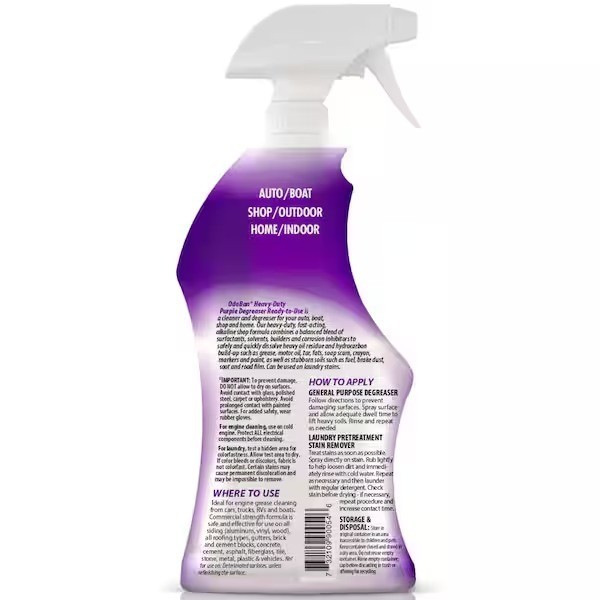 OdoBan 32 oz. Heavy-Duty Purple Degreaser Ready-to-Use Spray multi -purpose
