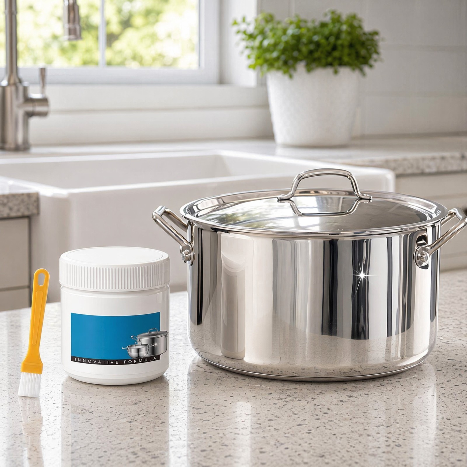 260g Heavy Duty Pan Bottom Cleaner Paste,Multipurpose Cookware Stain Oil Remover