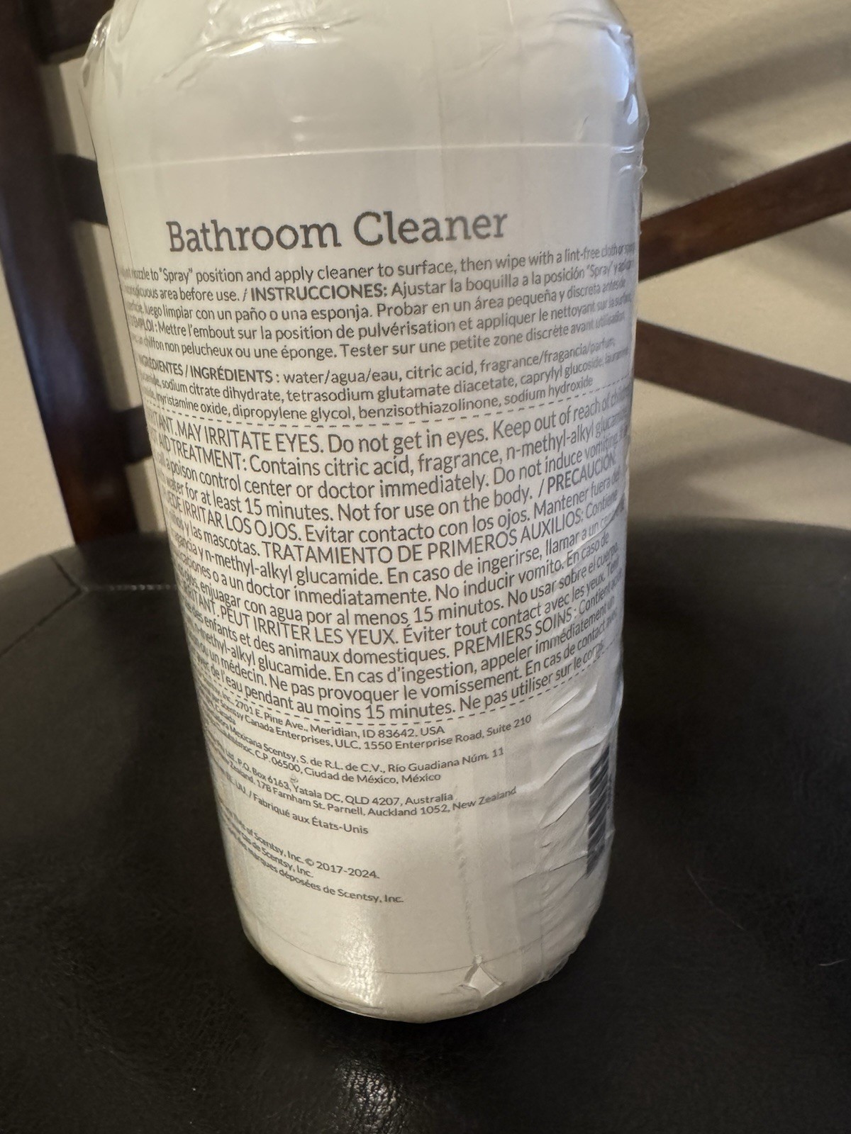 Scentsy Bathroom Cleaner Spray – White Tea & Cactus Scent 16 Oz. Sealed!