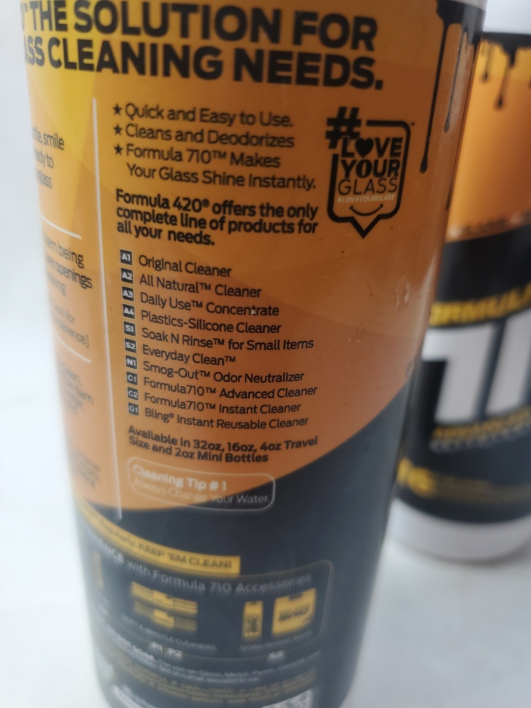2 Pk. 16oz Formula 710 ADVANCED Cleaner Bong Bowl Slide Cleaner