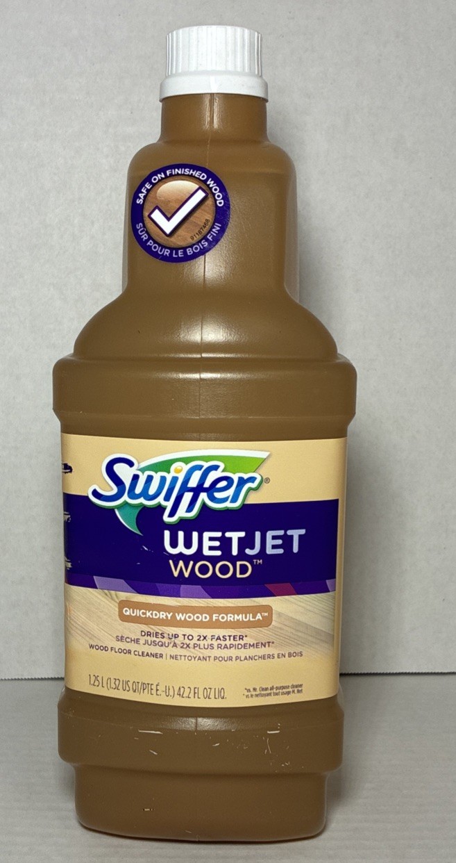 NEW Swiffer WetJet Liquid Refill Wood Floor Liquid Cleaner, 1.25 Liter Bottle