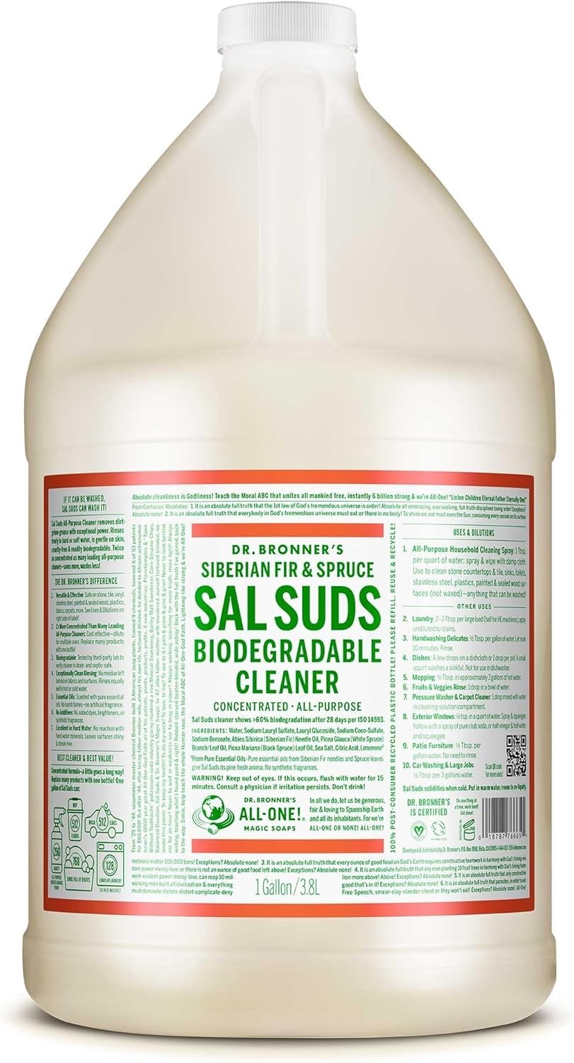 1 Gallon Biodegradable All‑Purpose Pine Cleaner for Floors,Laundry,Dishes & More
