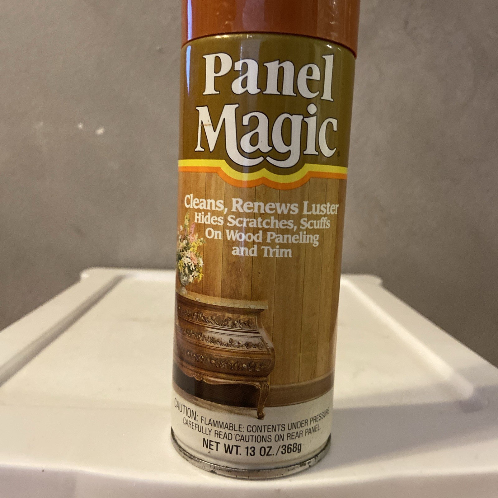 Vintage Panel Magic Cleaner 13oz Wood Paneling Trim Cleans Renews Luster NEW