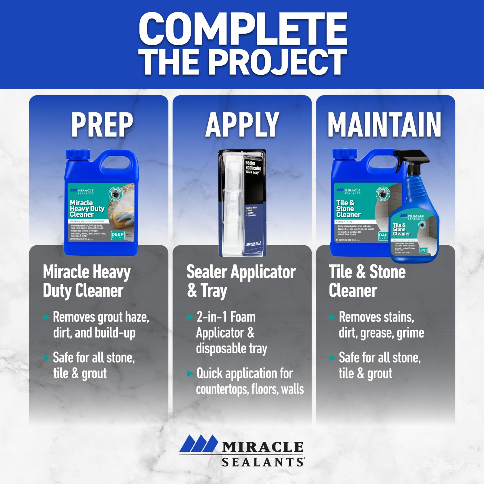 Miracle Sealants 511 Seal & Enhance Premium Enhancing Sealer for Stone & Tile…