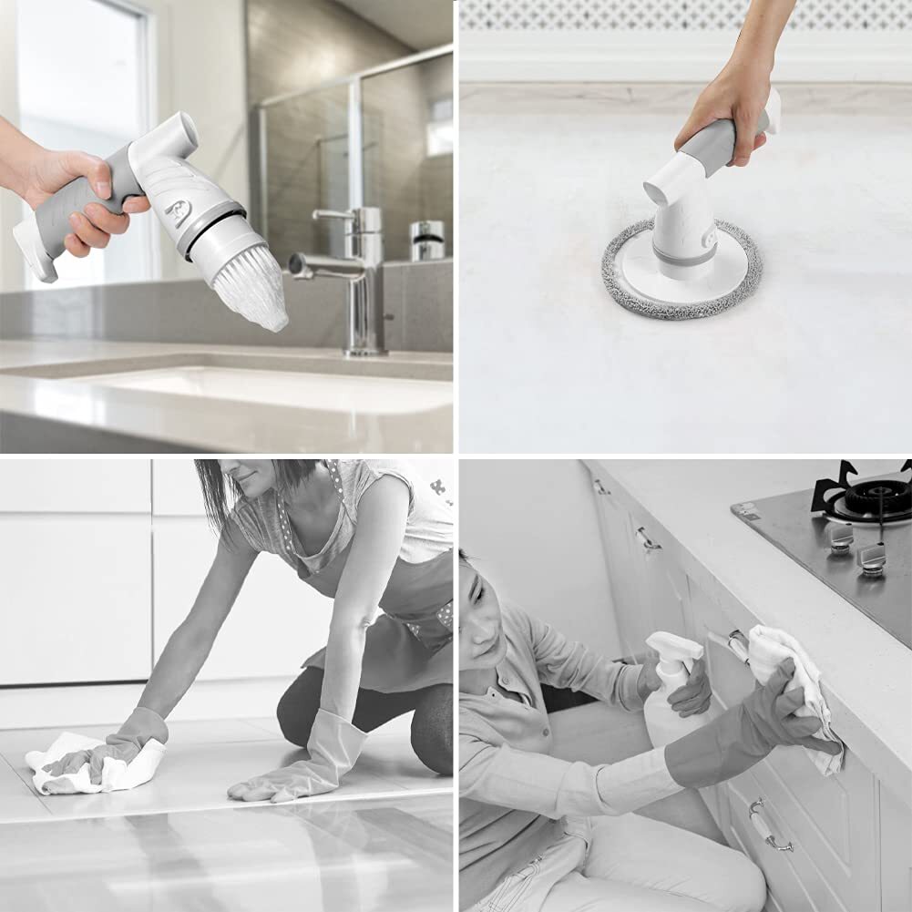 Portable Electric Spin Scrubber X01 St Cleaning Brush Attachments Multipurpose S