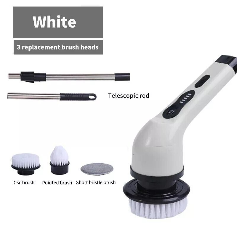 Wireless Home Cleaning Electric Rotating Cleaner Bathroom Window Kitchen Brushes