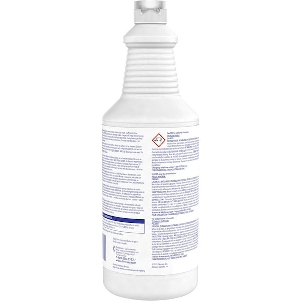 Diversey 94995295 Bathroom Cleaner, 32 Oz., Fresh, Pk12