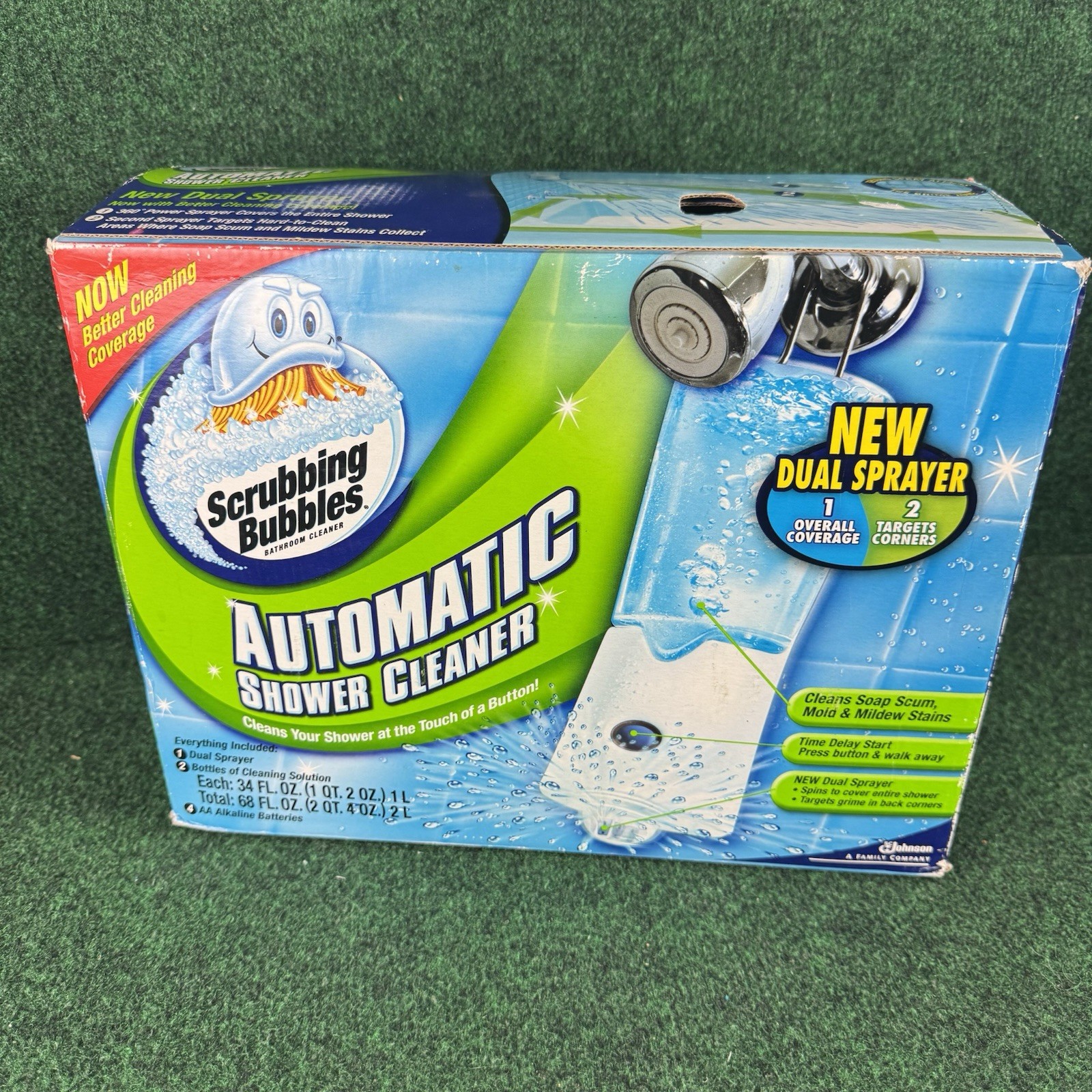 New Unused Scrubbing Bubbles Automatic Shower Cleaner Kit 2 Cleaning Solutions