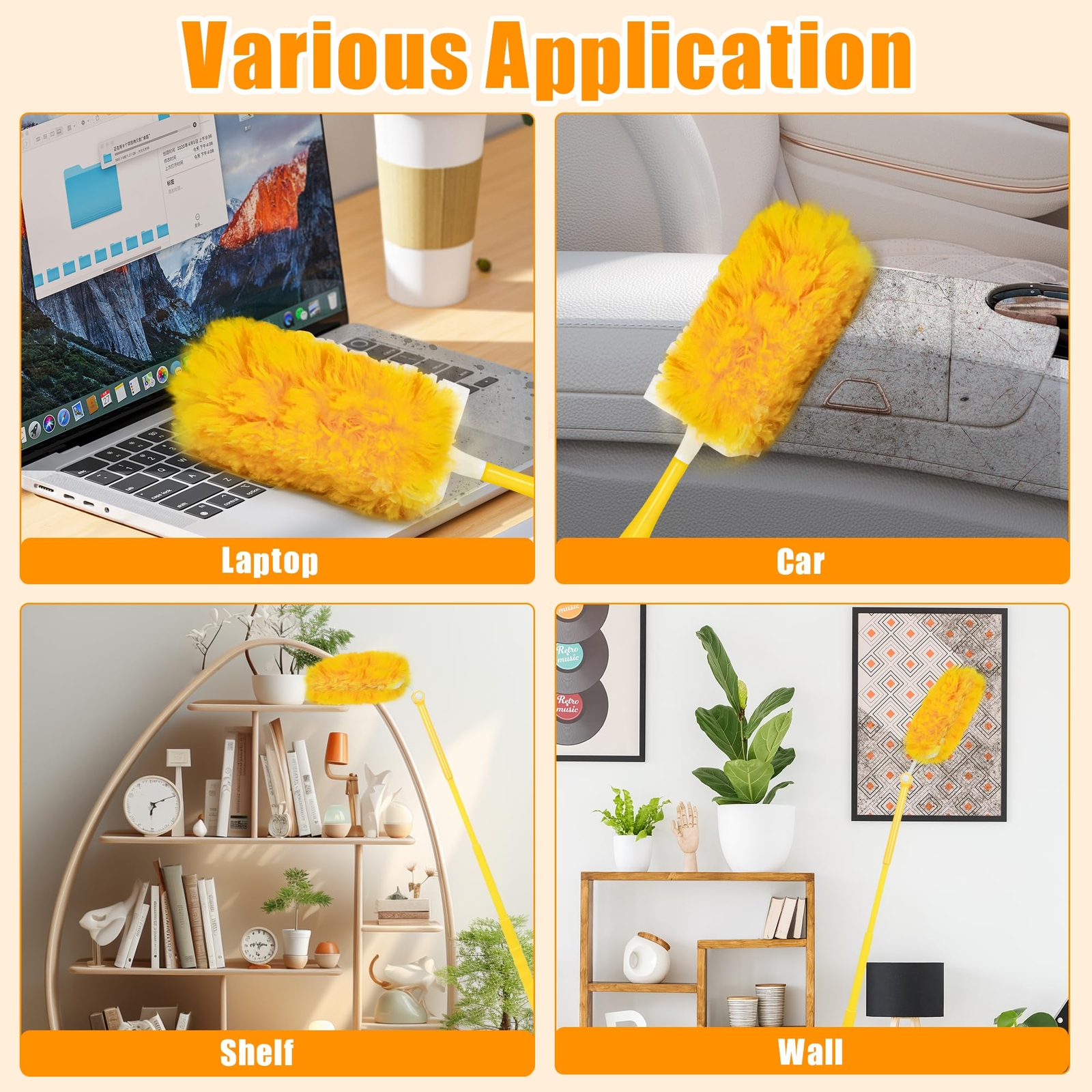 Duster Refills For Swiffer 20 Counts 360 Degree Heavy Duty Dusting Kit With 1 Ex