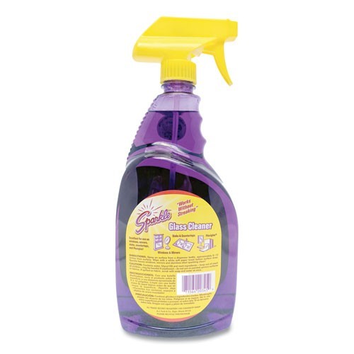 Sparkle 20345 Glass Cleaner, 33.8 oz Spray Bottle, 12/Carton