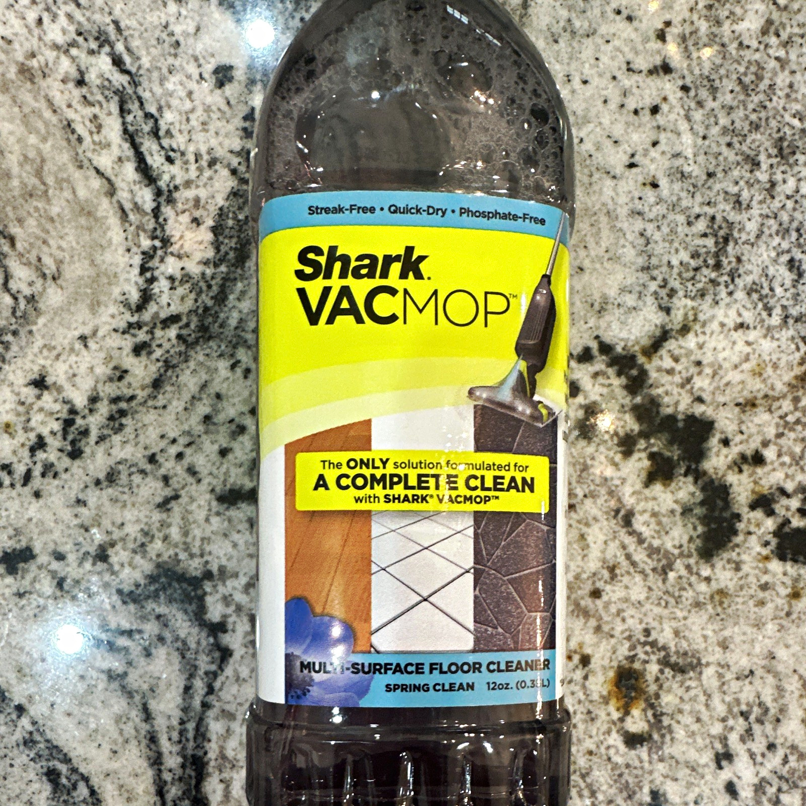 Shark VACMOP Multi-Surface Liquid Floor Cleaner, Spring Clean Scent 12 oz