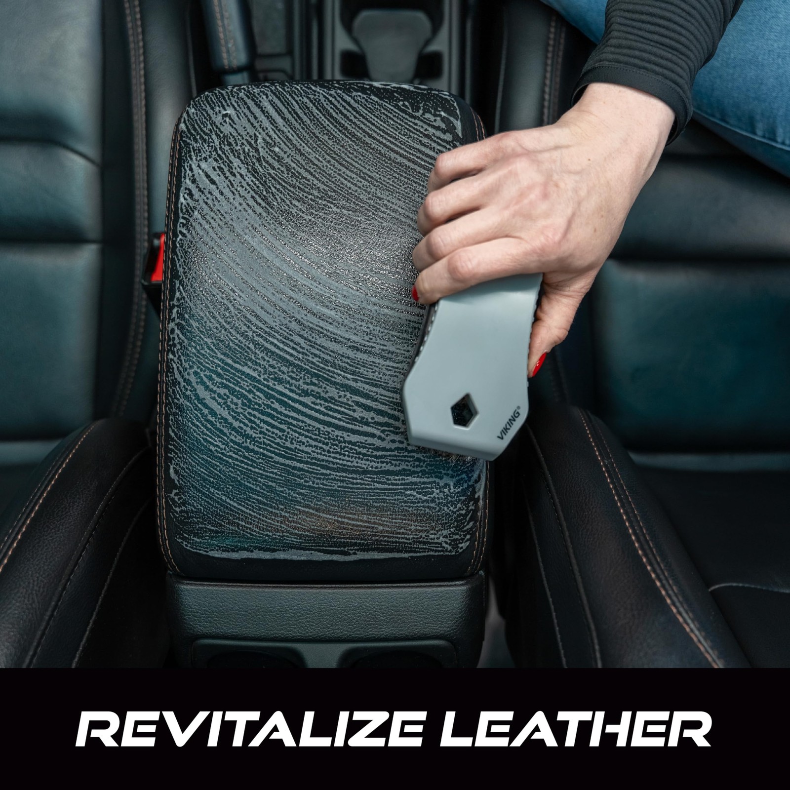 Leather Cleaner Brush, Horsehair Bristles for Car Interior, Cleaning Brush fo…