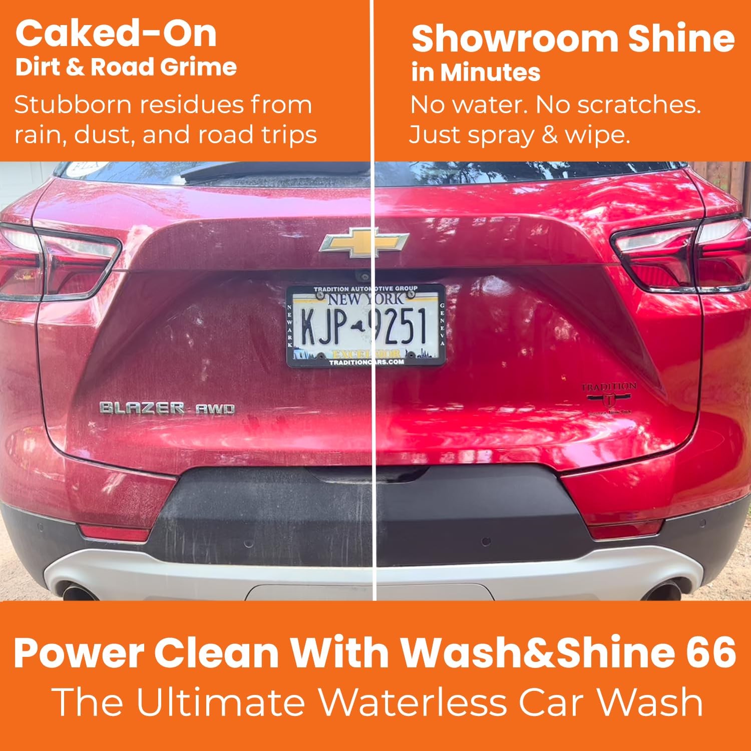 Shinykings Wash&Shine 66 32 fl.oz WATERLESS Car Wash with Ultra Car Shine Eff…