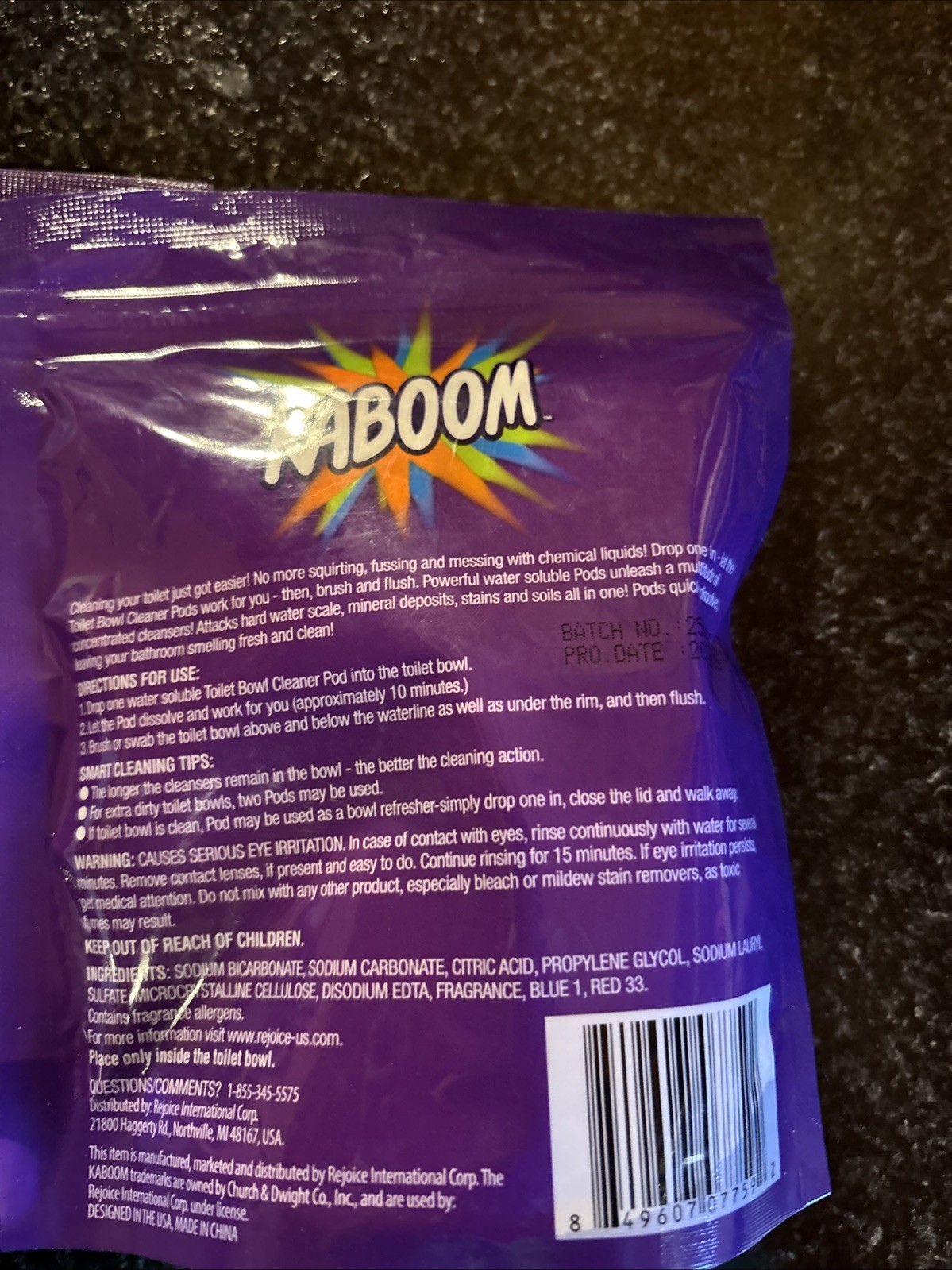 Kaboom Scrub Toilet Cleaner Pods 2 Pack Citrus Fresh Scent (20 Pods)