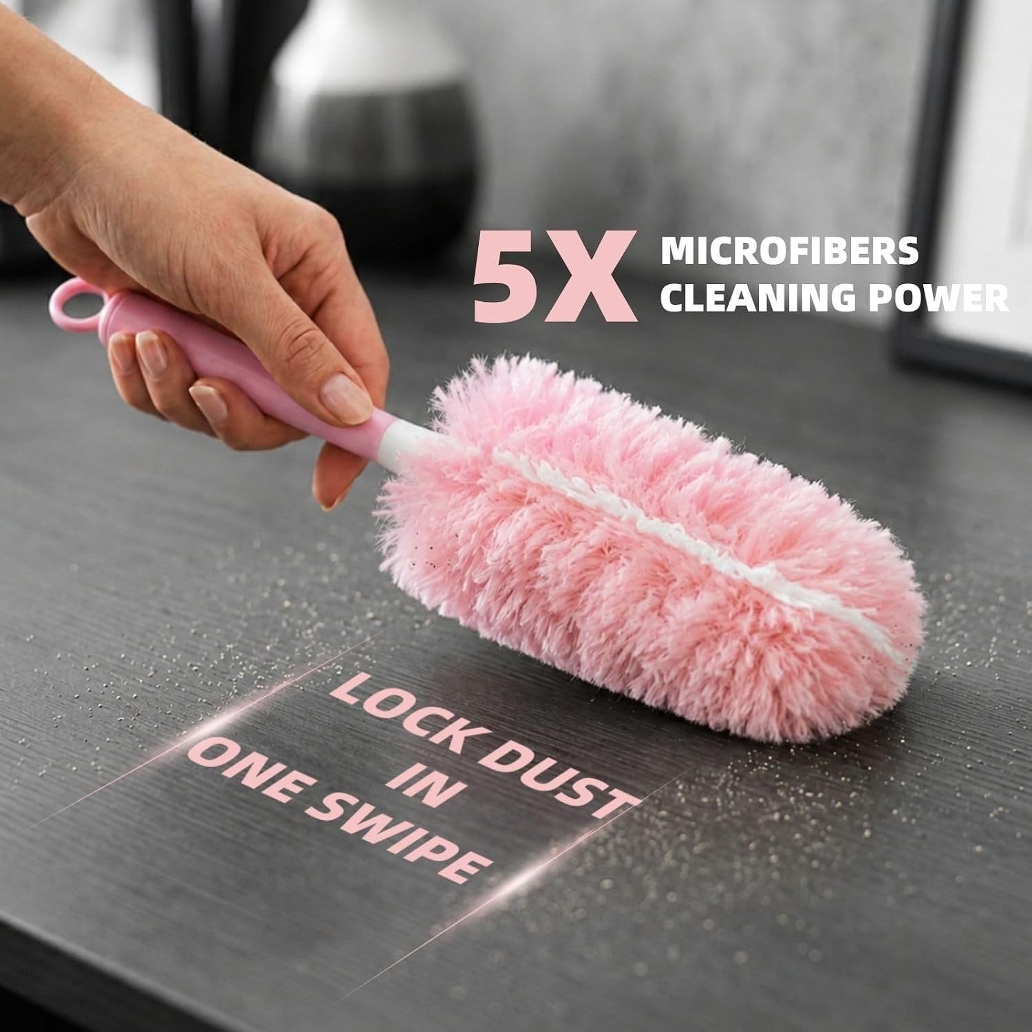 30 Pack Duster Refills with Handle Compatible with Swiffer Dusting Cleaner