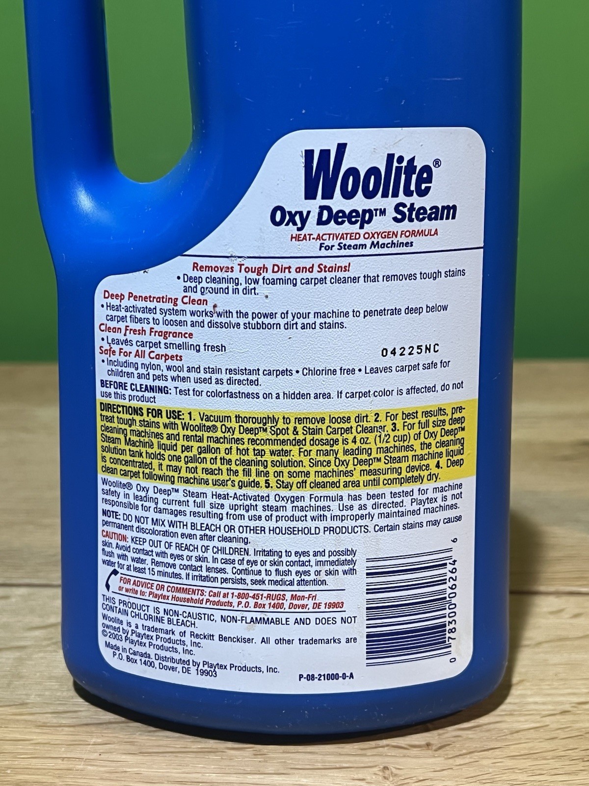 Woolite Oxy Deep Steam Carpet Cleaner 40oz 2003 Opened 90% Full