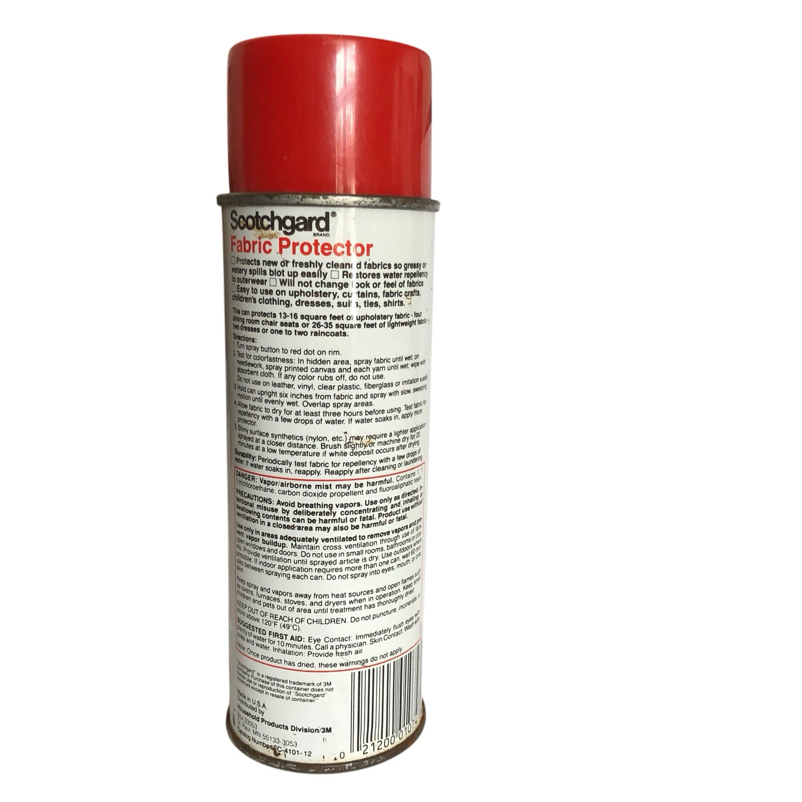 3M Scotchgard Fabric Protector Upholstery 12 oz Repels Vintage Prop
