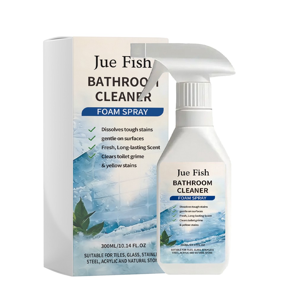 1~3x Multi Purpose Bathroom Cleaner Foam Spray, Powerful Scale Remover 300ml