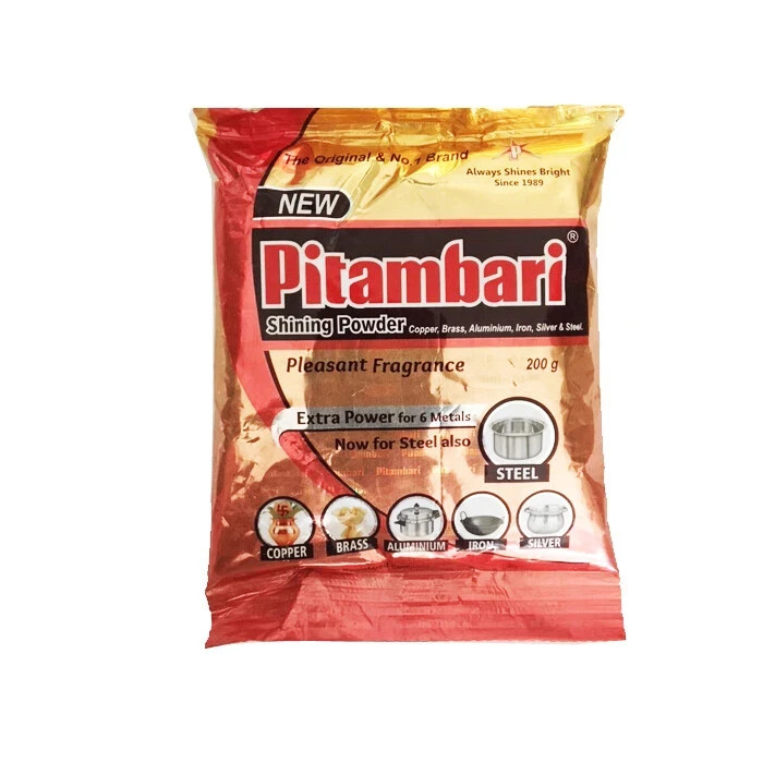 Copper Utensils cleaning Pitambari Powder Shining Powder 200gm From India