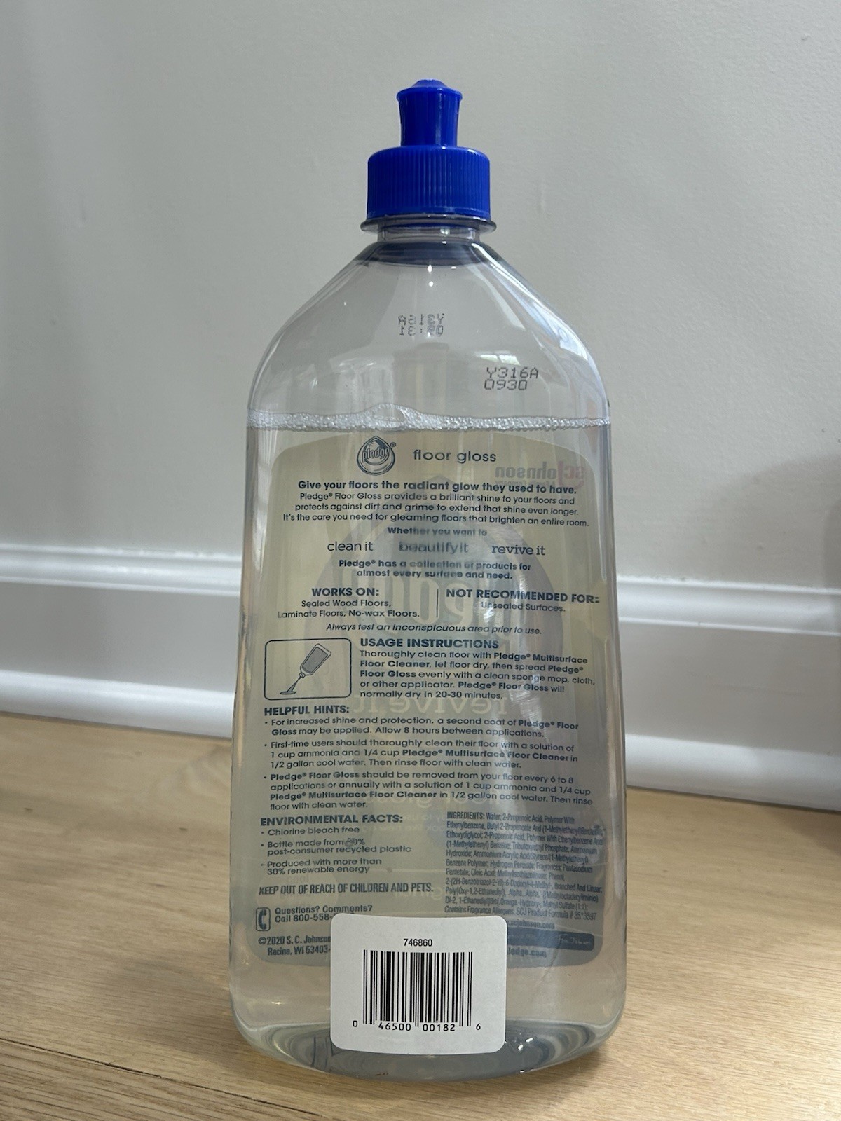 USED Pledge Revive It Floor Gloss – Original
